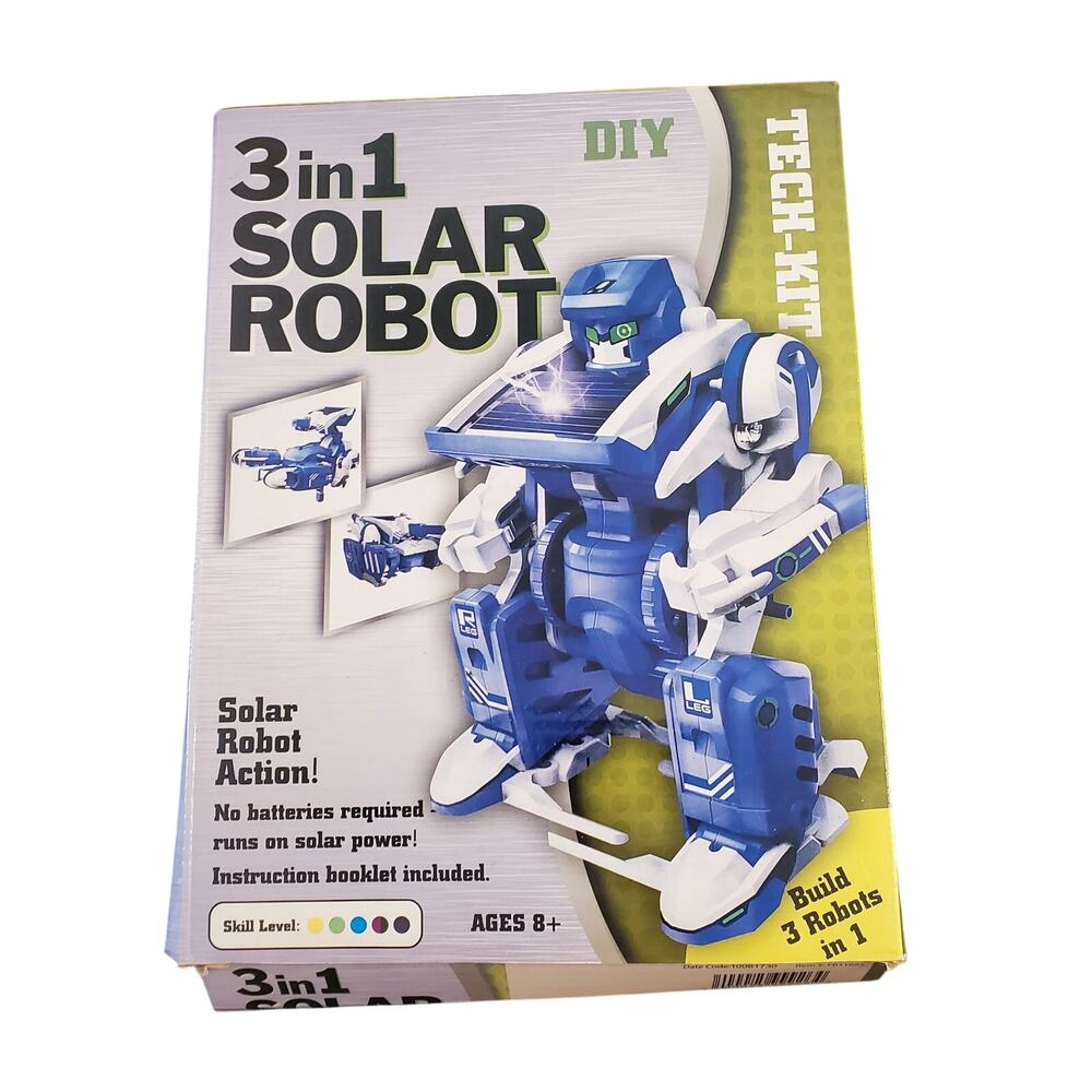 Tech 3 in 1 Solar Robot DIY Kit Ages 8+ Robot Tank Scorpion